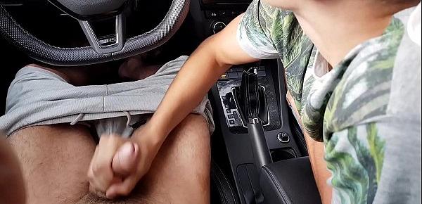  CZECH CASTING young hitchhiker is driving in the car